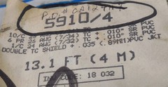 Alpha Wire Corp P/N: 5910/4 13.1Ft (4 M) Cable Computer – NEW Old Stock