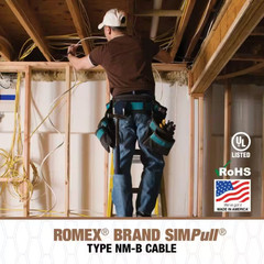 1,000 Ft. 14/2 Solid Romex Simpull CU NM-B W/G Wire