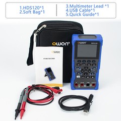 Owon HDS120 Oscilloscope Multimeter 1MHz True RMS CATⅢ 1000V AC/DC Volt Current
