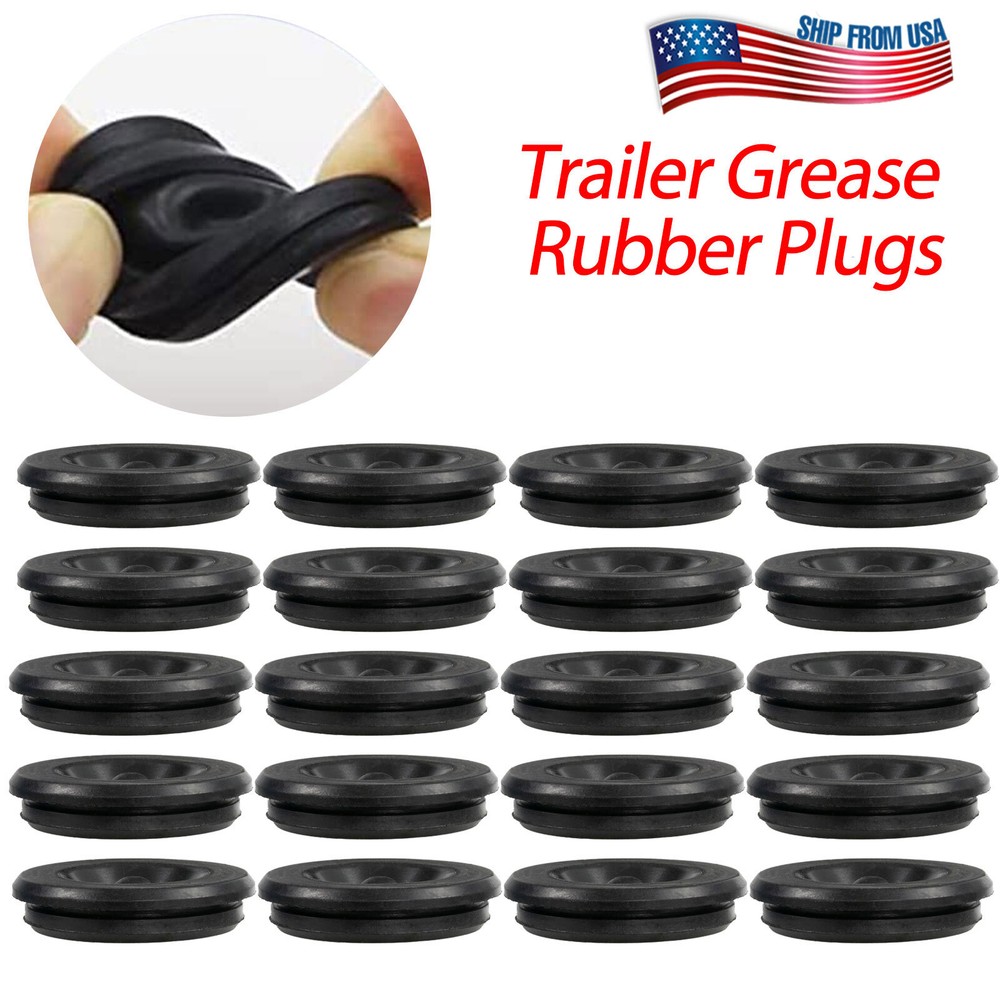(20) Dexter EZ Lube TYPE Trailer Camper RV Rubber Grease Plug Axle Hub Dust Cap