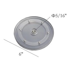 FixtureDisplays® 6″ Clear Plastic Spinner Lazy Susan Turntable 6″,