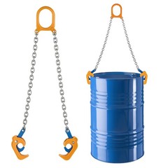 VEVOR Chain Drum Lifter with Thickened Hook 2000LB Capacity Drum Lifting Chain