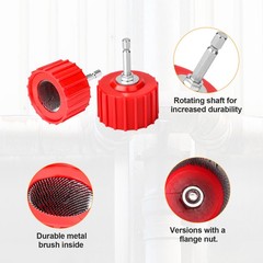 1/2″ 3/4″ 1″Copper Pipe Cleaning Kit w/ Wire Brush for Drill Plumbing Welding