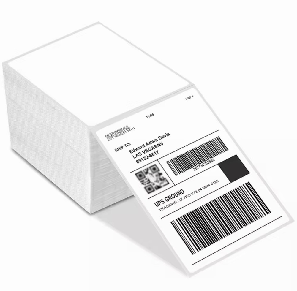 4″x6″ 1000 sheets Direct Thermal Shipping Labels for Printers Fanfold
