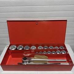 Proto J57102A 22 Pc 1 In Drive Size 1-1/2 to 3-1/2 In 12-Point SAE Socket Set