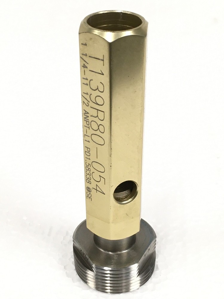 Thread Plug Gage Machinist T139R80-054 1-1/4-11½ ANPT-L1 Plug Size PD 1.58338