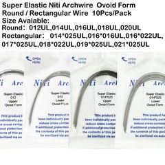 Dental Orthodontic Super Elastic Niti Round Rectangular Natural Nature Arch Wire