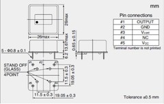 10.000MHz VCOCXO Voltage Control Oven Crystal Oscillator 5V 26x26x13mm OSC5A2B02