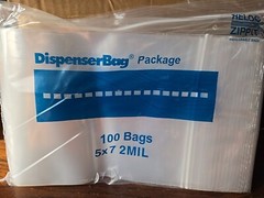 5×7 Zippit Reloc Bags Clear 2mil 100 Reclosable Poly Zip Seal Lock Bags 5″ x 7″