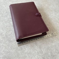 Filofax 1980s Late Bible Size System Notebook Italian Calf Leather Vintage