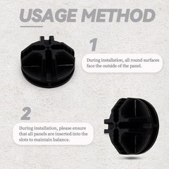 16 Pcs Black Plastic Connector Wire Grid Cube Connector For Modular Closet Stora