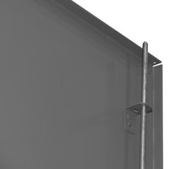 Shelving Storage Cabinet, 78 in H, 72 in W, 24 in D, Swing, Keyed, Gray, 4