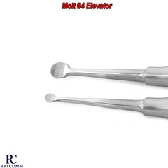 Dental Molt #4 Periosteal Elevator Bone Curette Double Ended Implant Instruments