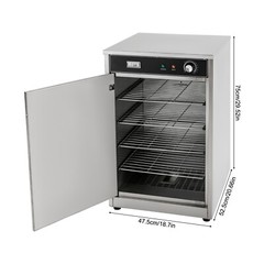 Electric Commercial Hot Box Food Warmer Countertop Heated Holding Cabinet
