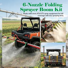 6 Nozzle Foldable Sprayer Boom Wide Spray For ATV UTV Agricultural Spraying