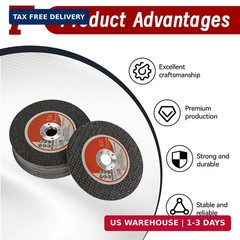 findmall 25 Pack 4″ x.040 x5/8″ Cut Off Wheel, Metal and Stainless Steel Thin Cu