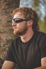 Birdz Eyewear Oriole Padded Motorcycle Glasses Black Frame Polarized Smoke Lens