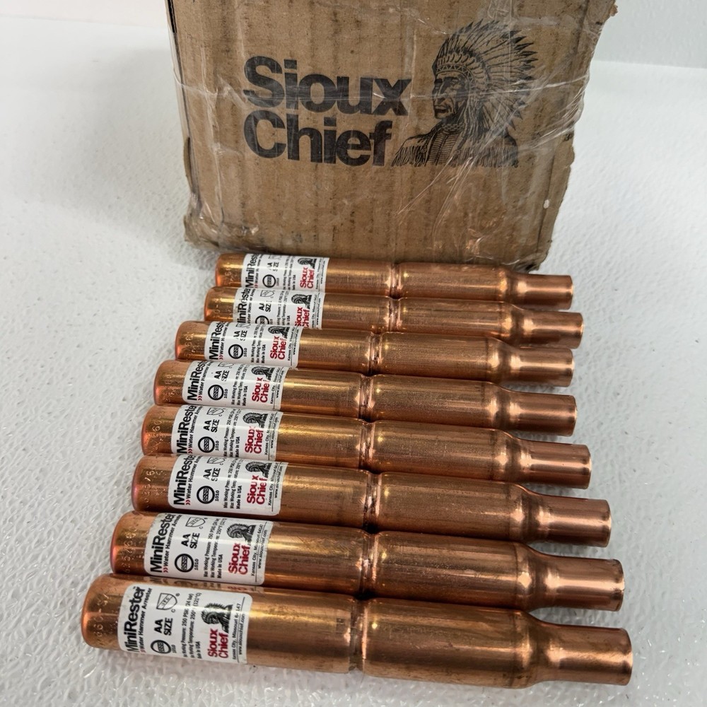 8 Pack – Sioux Chief 660-SB Mini-Rester 1/2 in. Water Hammer Arrestor