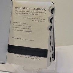 Vintage Machinery’s Handbook 20th Edition Third Printing 1976