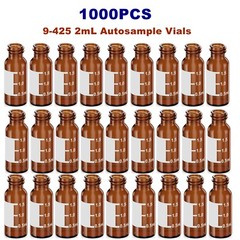 50000x 2ml 9mm HPLC Vials Clear Autosampler Borosilicate Sample Graduation 9-425