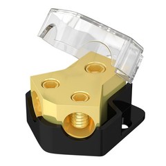 Joinfworld 12V Power Distribution Block Car Audio 2 Way Ground Distribution B…