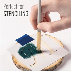 3/4 Inch 34068 Stencil Brush for Painting Stenciling Crafts Natural Bristle