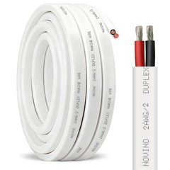 2 Gauge Marine Wire Duplex Grade Wire,2 AWG 5ft Tinned 5 ft, White