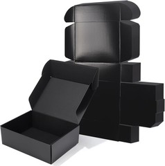 Black Corrugated Cardboard Boxes 20-Pack