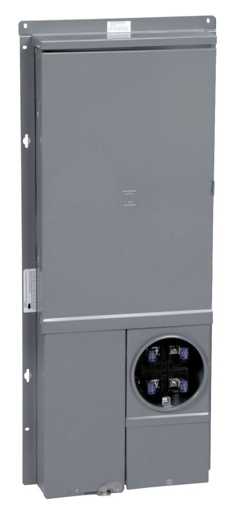 Square D SC816F200PF Meter Main Semi Flush Mount Ringed Socket, 200A No Bypass