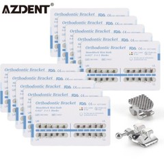 10 Packs Dental Orthodontic Brackets Removable Color Coded Braces Mini Roth.022