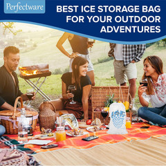– 10lb Drawstring Ice Bags w/Cotton String Handle- Pack of 50ct