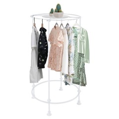 Round Garment Rack, Freestanding Hanging Rack, Clothes Store Display Rack