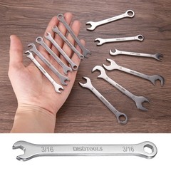 Thin Combination Wrench 3/16″ with 12-Point Ended 15°Angled Open End