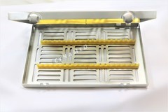 DETACHABLE 5 DENTAL SURGICAL AUTOCLAVE STERILIZATION CASSETTES FOR 20 INSTRUMENT