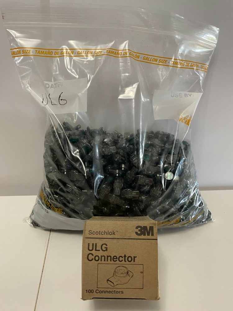 3M Scotchlok ULG Self-Stripping 19-24 AWG Moisture-Resistant IDC 3-Wire 1000CT