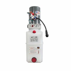 Single Acting Hydraulic Pump For Dump Trailers KTI – 12VDC – 6 Quart Reservoir