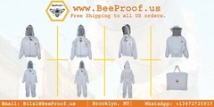 Beekeeper Ultra Ventilated 3 layer mesh Beekeeping Jacket Bee Hat Veil Large