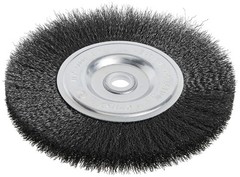 Forney 72747 Wire Bench Wheel Brush, Fine 6-Inch-by-.008-Inch, No Color