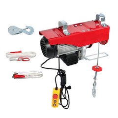 Mini Electric Hoist 2200lbs 14ft Wired Remote Control 1600W 110V Crane Winch