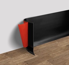 6″x50ft Self Adhesive Vinyl Wall Base Molding Flexible Baseboard Trim Roll