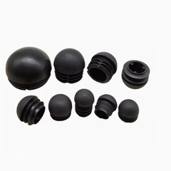 Domed Round Plastic Tube End Caps Insert Bungs Blanking Plugs Stoppers 13mm-76mm