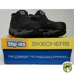Skechers Slip-Ins Cankton Faison Black Steel Toe Shoes Size 10 Medium