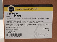 SURPLUS NEW CMP TC-100A104 1″ Cable Gland (Box of 10 pcs) – Conduit & Cable