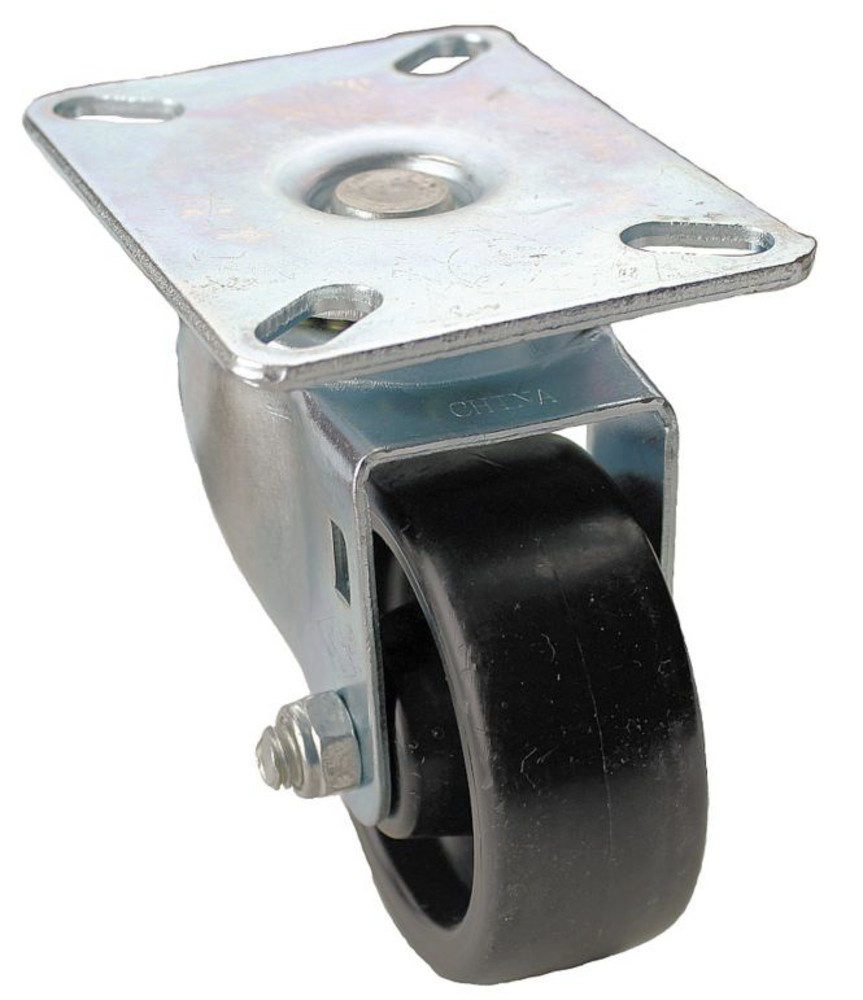 NEW! LOT of (4) LIGHT DUTY 3″ SWIVEL PLATE CASTERS, 270 LB. RATING