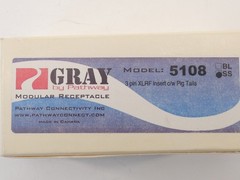 Gray Pathway Modular Connector 5108 Stainless Steel XLRF Insert 3-Pin Receptacle