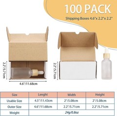 Self-Locking 100 Count White Shipping Boxes – Ideal for Small Business Shipping