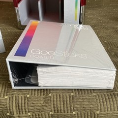 Pantone GEO System Red Cube 3 Sealed Books Fan Guide Color Coated Sticks Palette
