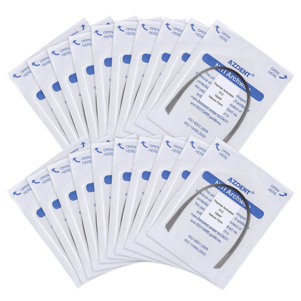 10Pack Dental Orthodontic Niti Thermal Activated Round Natural Form Arch Wire