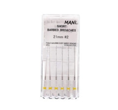 Mani Short Barbed Broaches for Efficiently remove debris and pulp tissue