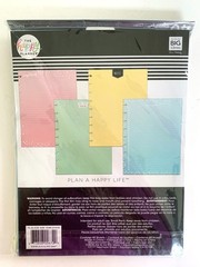 MAMBI Happy Planner Lined Gradient Filler Paper 40 Sheets Pink Yellow Blue Green
